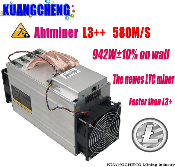 Uppdaterad version ANTMINER L3++ LTC 580M 942W på vägg scrypt miner LTC Mining. 48-timmars leverans. Det är bättre än Antminer V9