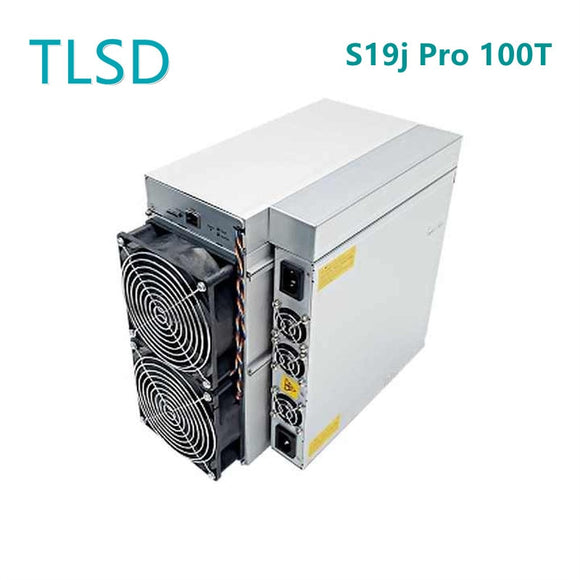 TLSD använd Antminer S19j Pro 100T Bitcoin gruvmaskin med strömförsörjning